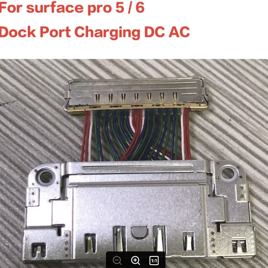 Фото Док-порт для зарядки Microsoft Surface Pro 5 (M1011228-002), разъем DC/AC, порт зарядки, док-коннектор №2