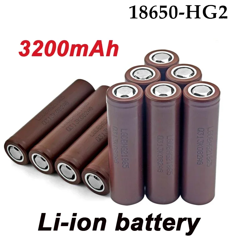 

100% New Original HG2 18650 Battery 3200mAh Battery 18650 HG2 3.6V Discharge 20A Dedicated For Power Rechargeable Battery