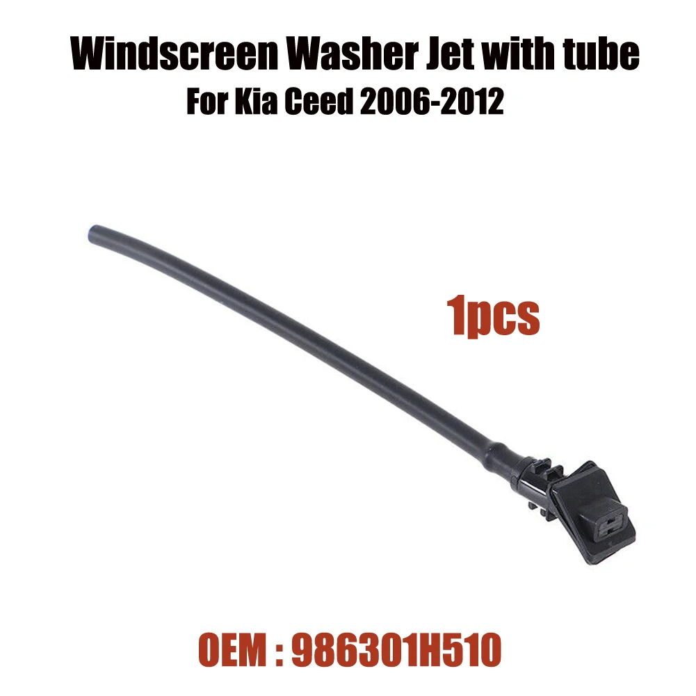 

W/Tube Windscreen Washer Jet 986301H510 Black Replacement Washer Nozzle