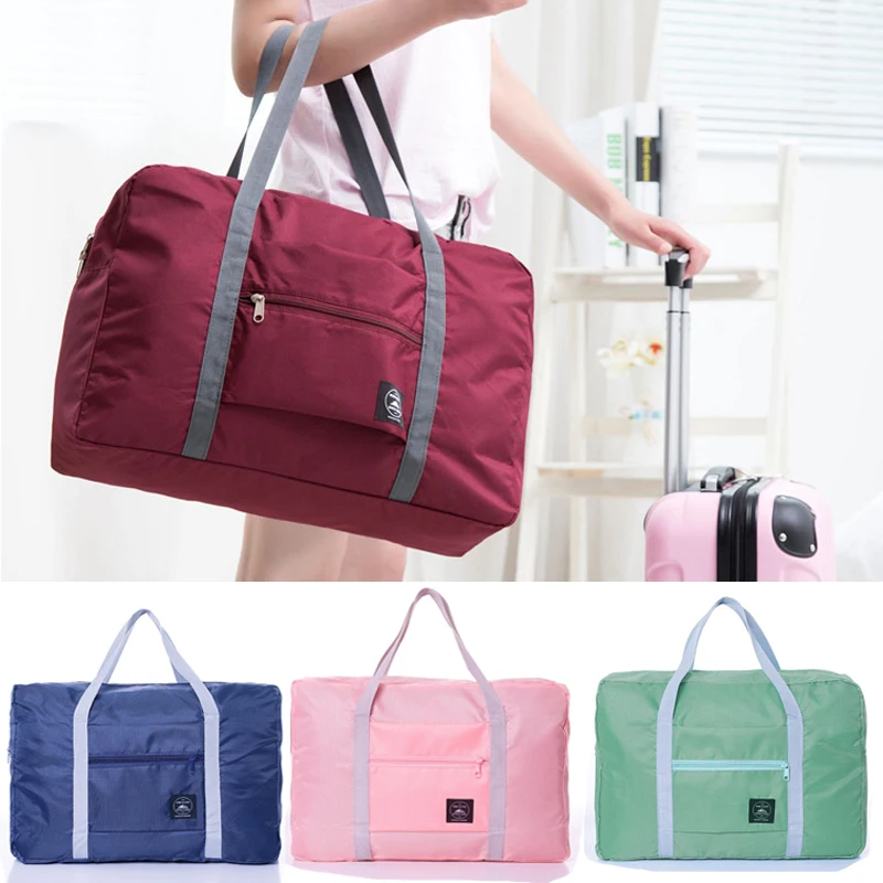 

2022 Travel Bag Women Handbags Luggage Foldable Gadgets Organizer Large Capacity Holiday Traveler Accessories Storage Tote