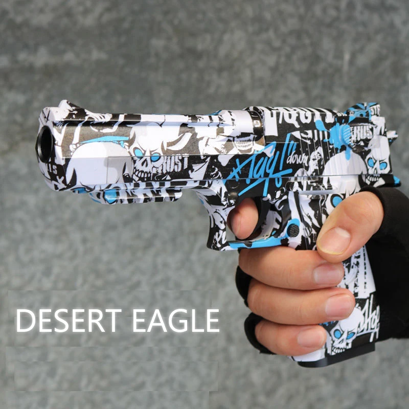 Desert Eagle Shell декоративный пистолет Glock игрушечный с мягкими пулями Pistola Blaster