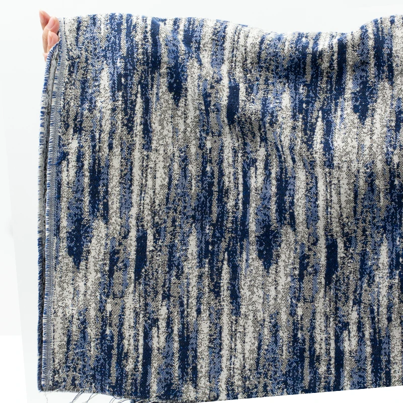 Синяя джинсовая ткань с принтом тай-дай