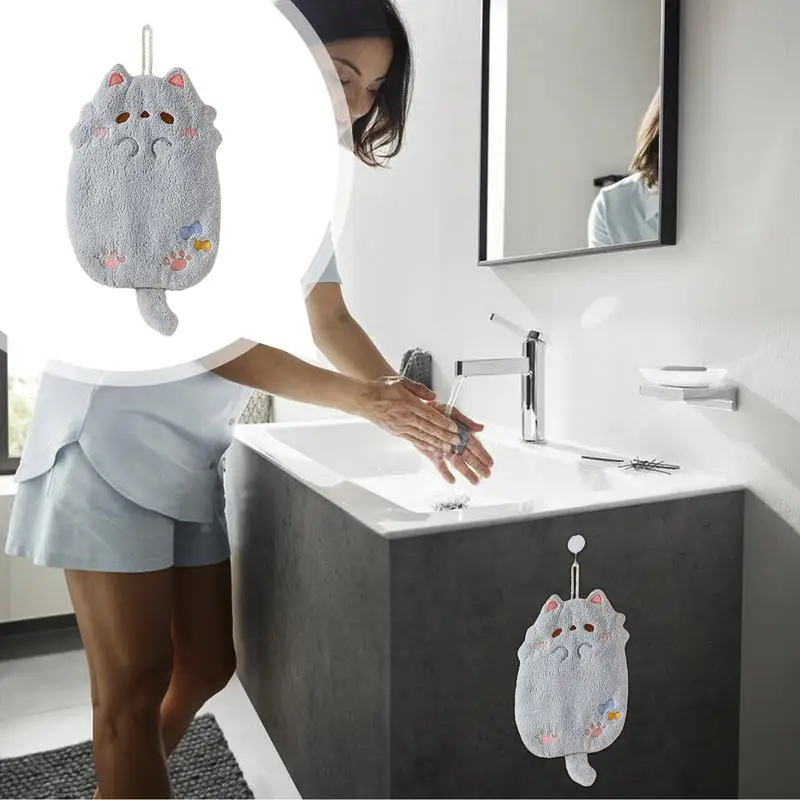 Милые подвесные полотенца для рук с изображением собаки енота детские героями