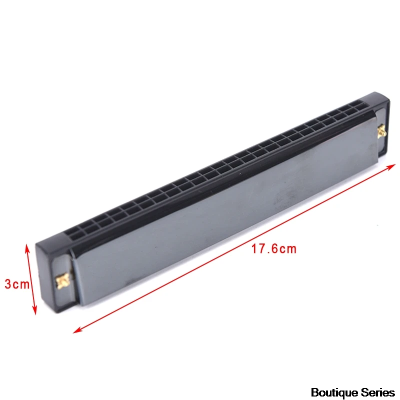 

24-hole C Blowing Harmonica Double Row Blues Harmonica for Beginners Fine Tremolo Harmonica
