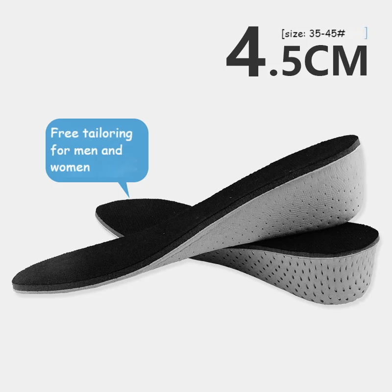 Freetie Official Store Half/full Height Increase Insole Pad EVA Breathable Heel Lifting Inserts Shoe Pads Unisex Shoes Sneakers 
