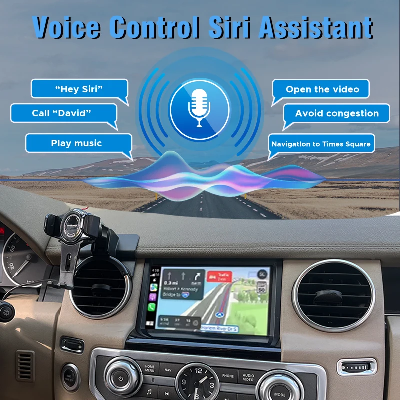 Фото Беспроводной адаптер CarPlay Android Auto для Land Rover Discovery 4, denso Plug & Play Mirror Link AirPlay, навигация, DVD, OEM-управления №3