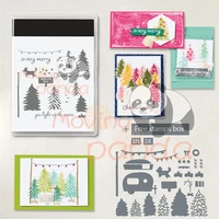 mp611 new christmas tree metal cutting die and stamps for diy dies scrapbooking paper card decoration photo album craft knife
