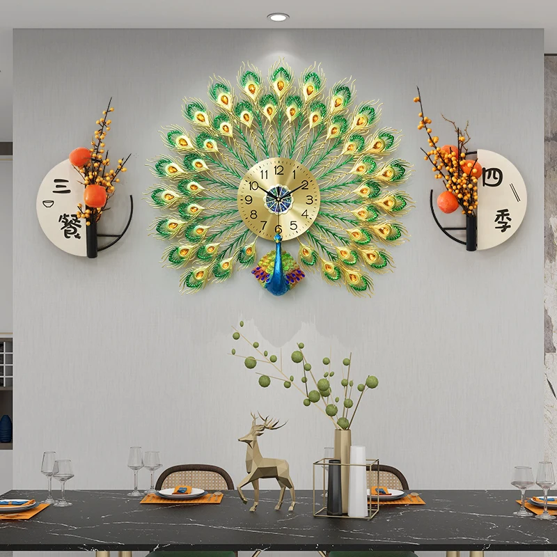 Бесшумные эстетические настенные часы цифровые роскошные художественные для