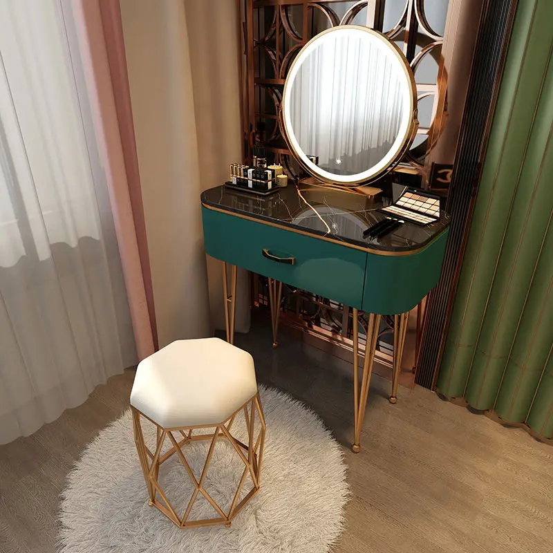 

Storage Minimalist Modern Fashion Dressers Bedroom Furniture Home Light Luxury Storage Dressing Table Makeup Chair Vanity WRXYH
