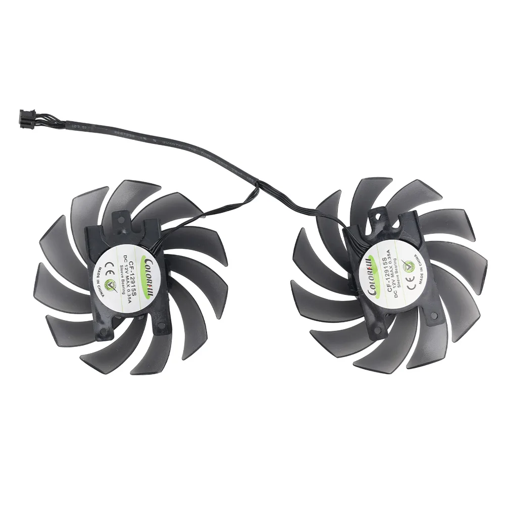 Фото Вентилятор видеокарты 85 мм для INNO3D GeForce GTX1660 RTX2060 SUPER Twin X2 OC, охлаждающий чехол для видеокарты с вентилятором CF-12915S №5