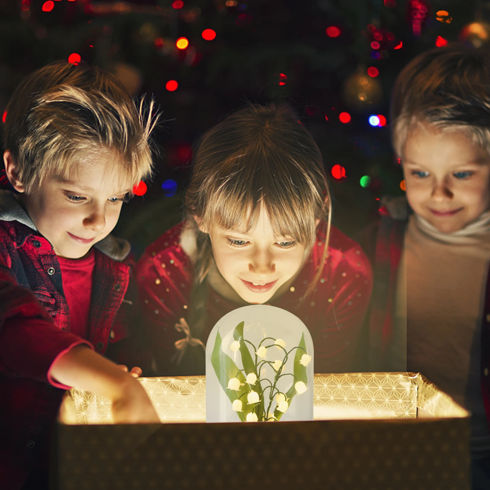 

Настольная лампа в виде ландыша, набор материалов для изготовления ламп ручной работы в виде цветов, искусственный домашний декор для свадь...