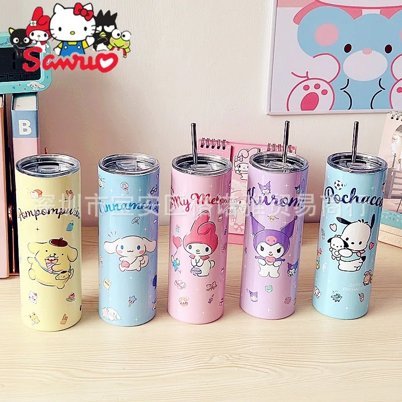 Sanrio Melody Kuromi Hello Kitty Cinnamoroll почтовый 304 термос из нержавеющей стали фляжка чашка с