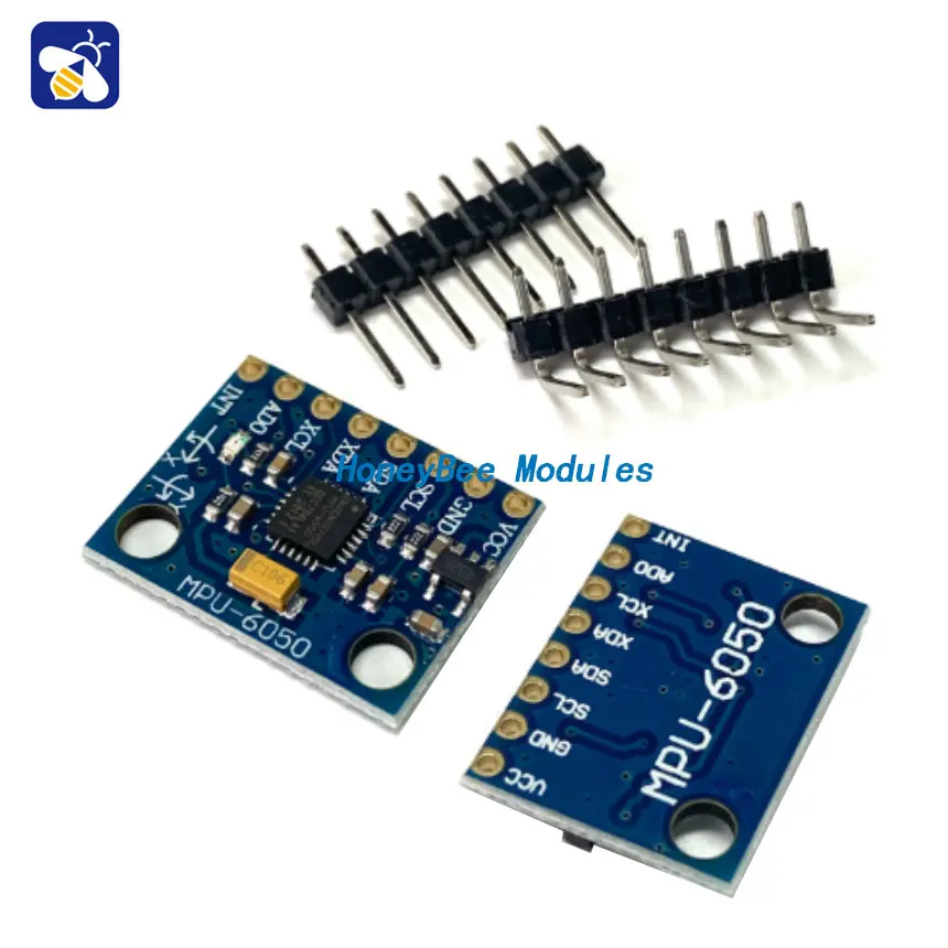 

MPU-6050 module 3-axis accelerometer sensor gyroscope 6DOF GY-521 with code Gold-plated plate