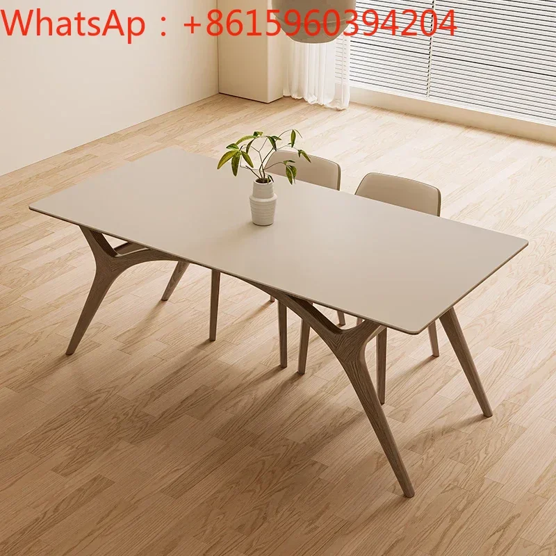 Скандинавский сланцевый современный простой белый воск из цельного дерева