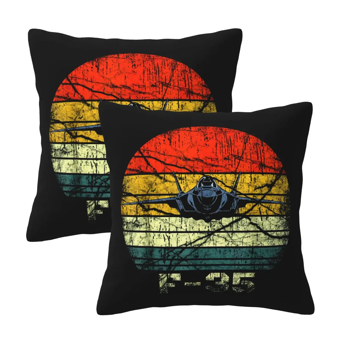 

F-35 Lightning Fashion Pillowcases Decorative Pillow Covers Soft and Cozy 2 PCS