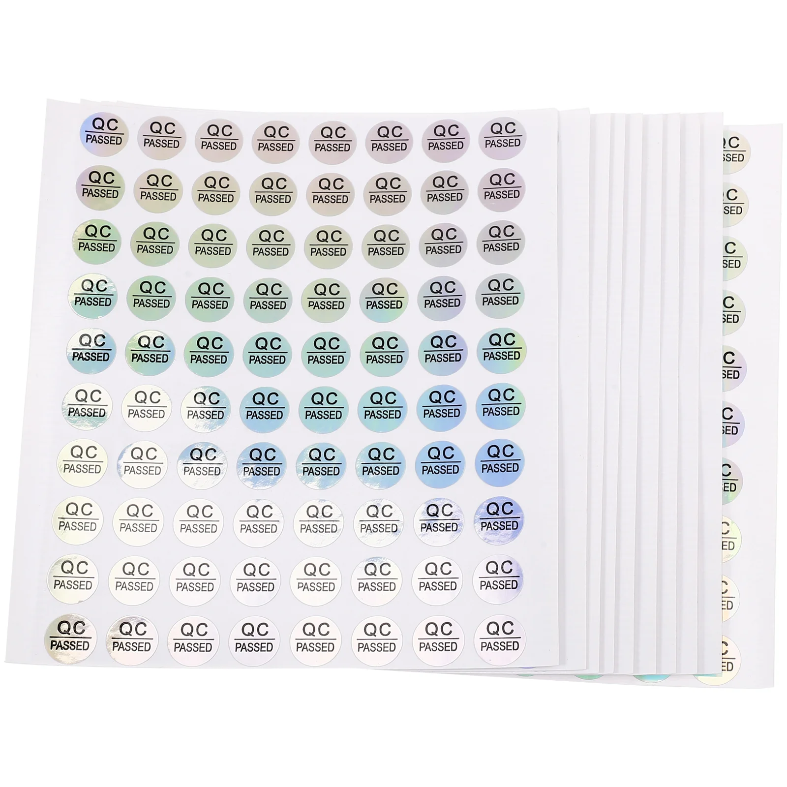

800 Pcs Qc Pass Tag Adhesive Stickers Status Tags Round Shipping Pvc Self-adhesive Tested Warehouse Accessories Colored Testing