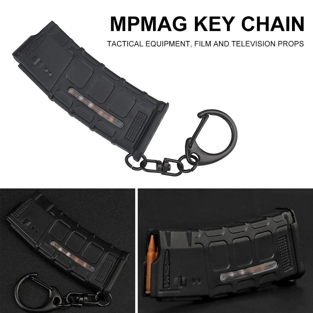 

Mag Model Mini Keychain Tactical Backpack Ornaments 5.56Mm Magazine Decoration Keyring Paintball Accessories Outdoor Tools