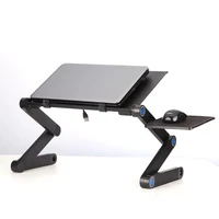aluminium alloy laptop desk folding portable laptop table notebook desk table stand bed sofa desk tray book holder