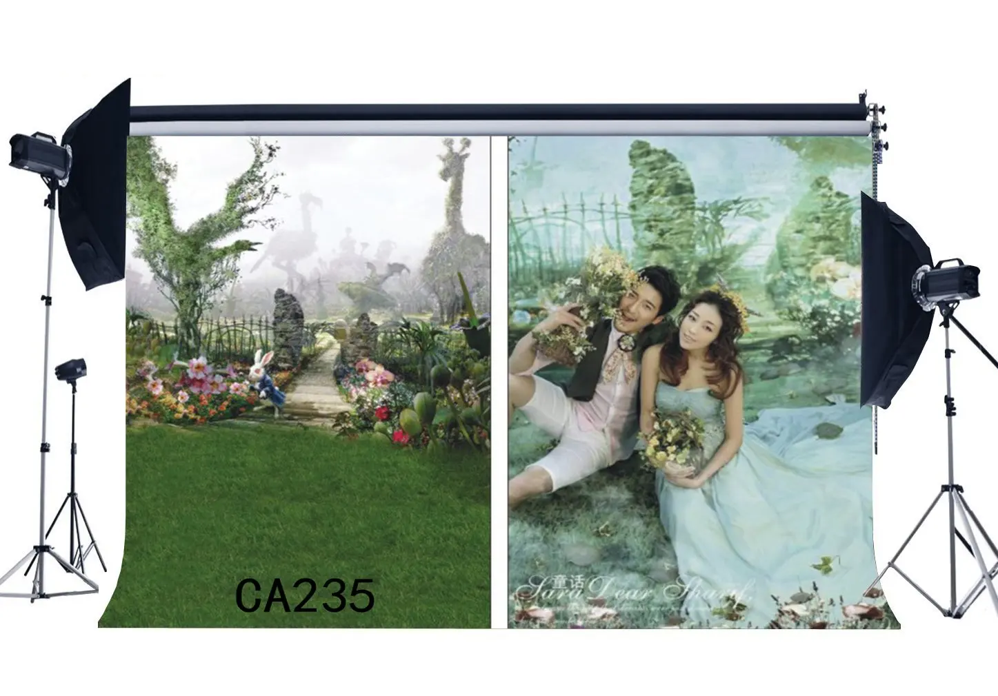 

5x7ft Photography Backdrop Fairy Tale Garden Grass Field Background