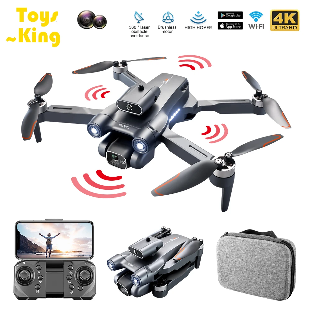 

LS- S1S Mini Dron Rc Drone 6K 4K Camera Drones Quadcopter Fpv Wifi Brushless Motor Professional Helicopter Remote Control Toys
