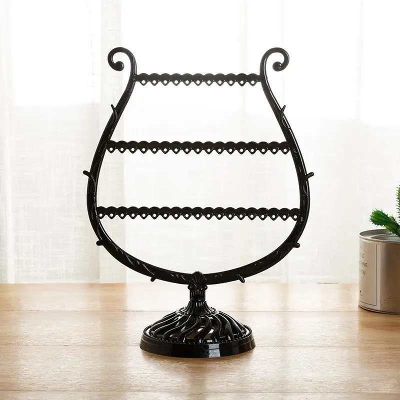 

Подставка для украшений с 24/44/66 отверстиями, органайзер для демонстрации серег, подвесок, браслетов, держатель для ювелирных изделий с деревянной основой, стойка для хранения серег