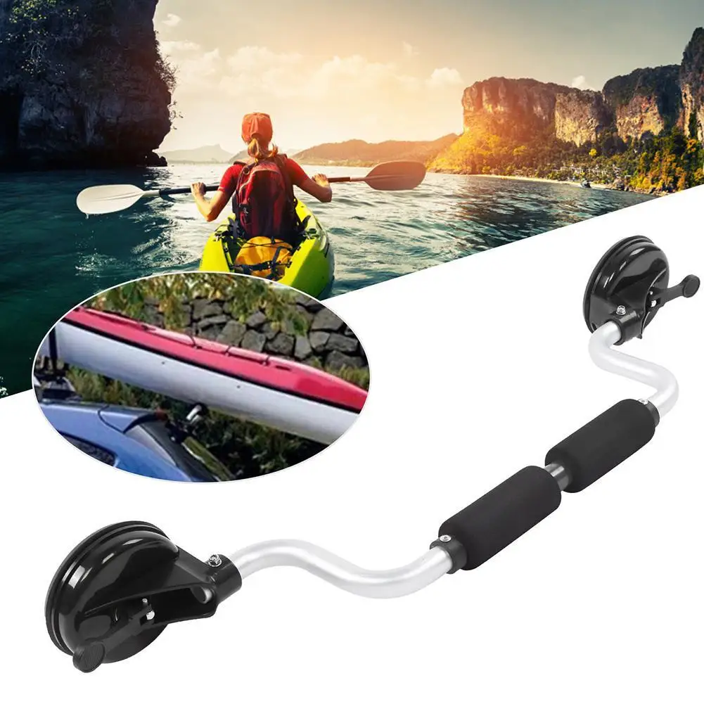 Kayak Roof Rack Aluminum Alloy Strong Suction Cups Mount Carrier Boat Canoe Kayak Accessories Dropship