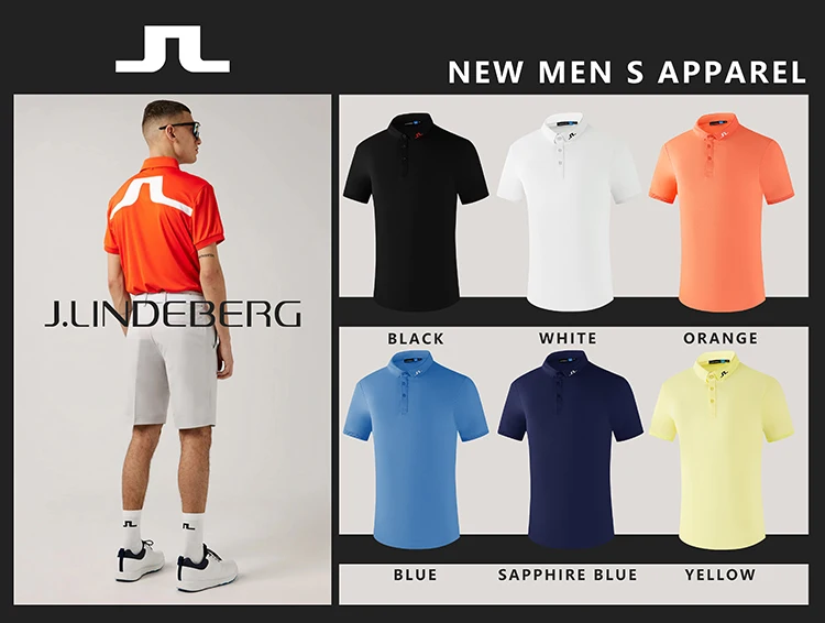 

Golf quick-drying short-sleeved men's iron-free breathable stretch sports jersey thin top summer new
