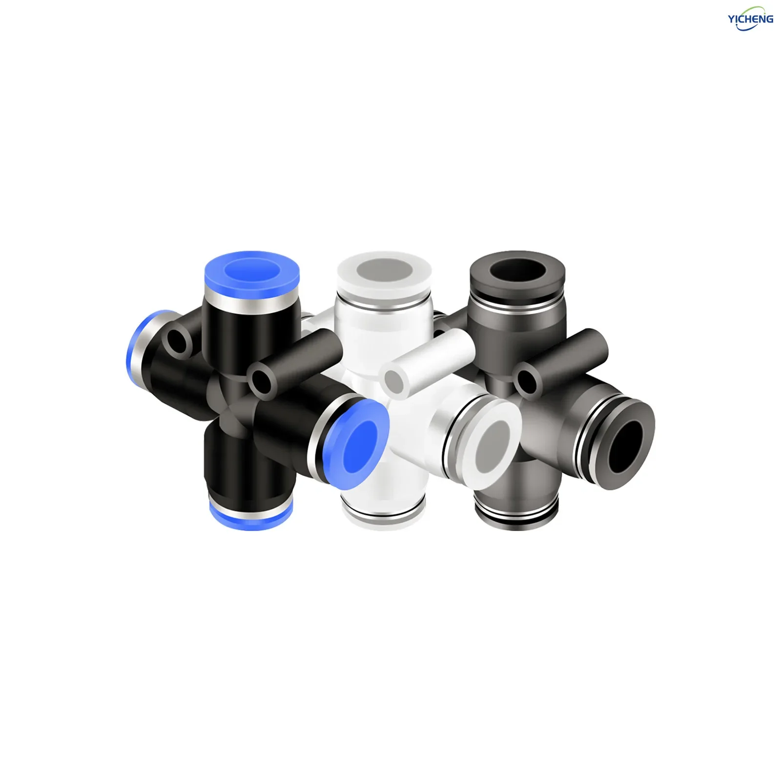 Соединитель шланга YICHENG PNEUMATIC четыре канала наружный диаметр трубки 6 мм