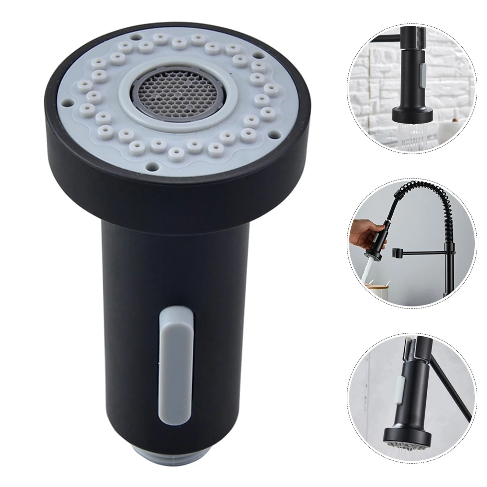 

Sink Faucet Tap Home Shower Head Sink Faucet Tap Spare Spray ABS Black Fixtures For Kitchen G1 / 2 Plastic Nozzle