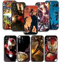marvel iron man phone cases for xiaomi redmi 7a 8a note 7 pro 8t 8 2021 8 7 7 pro 8 pro coque back cover soft tpu carcasa