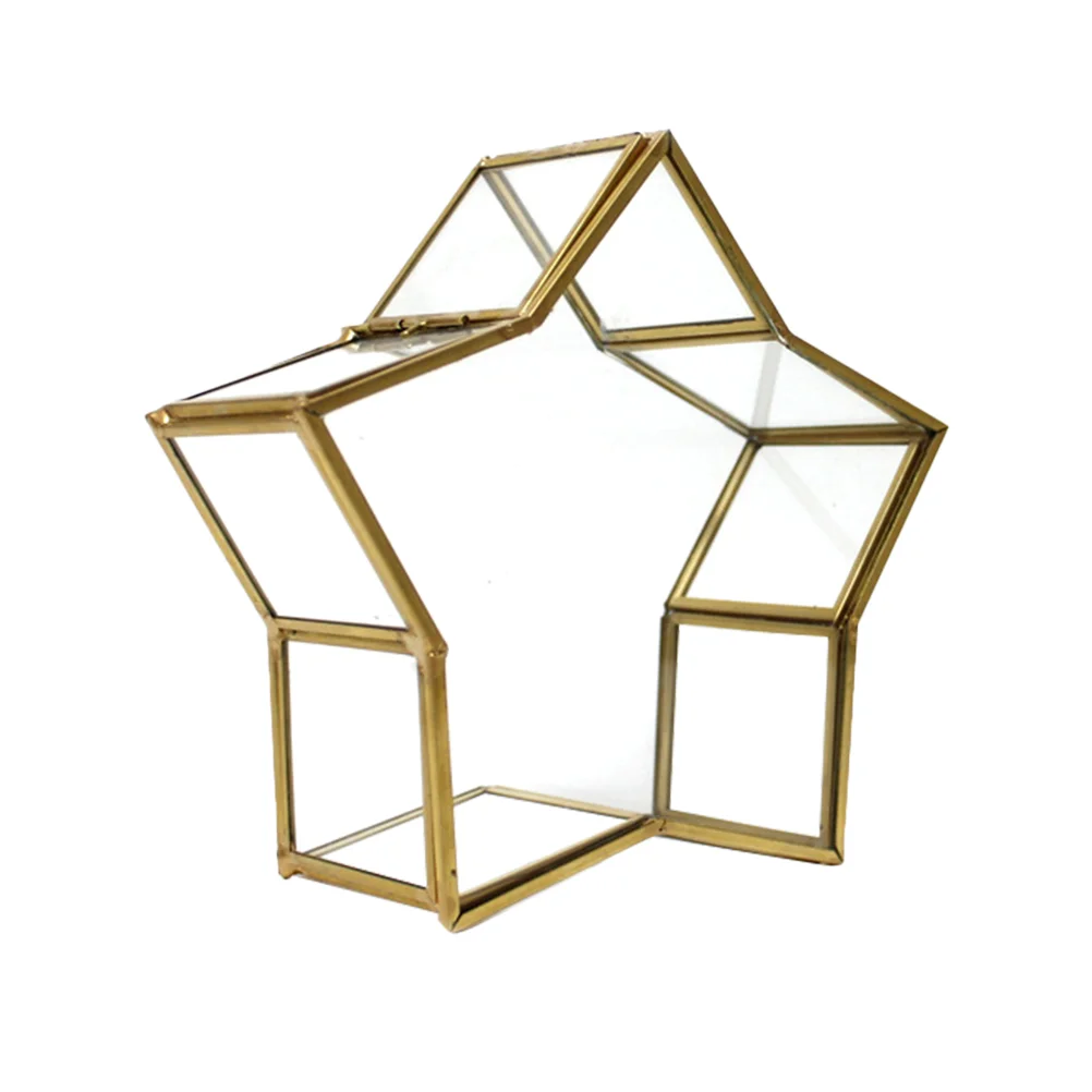 

1 шт., пятиконечная стеклянная бутылка для хранения цветов