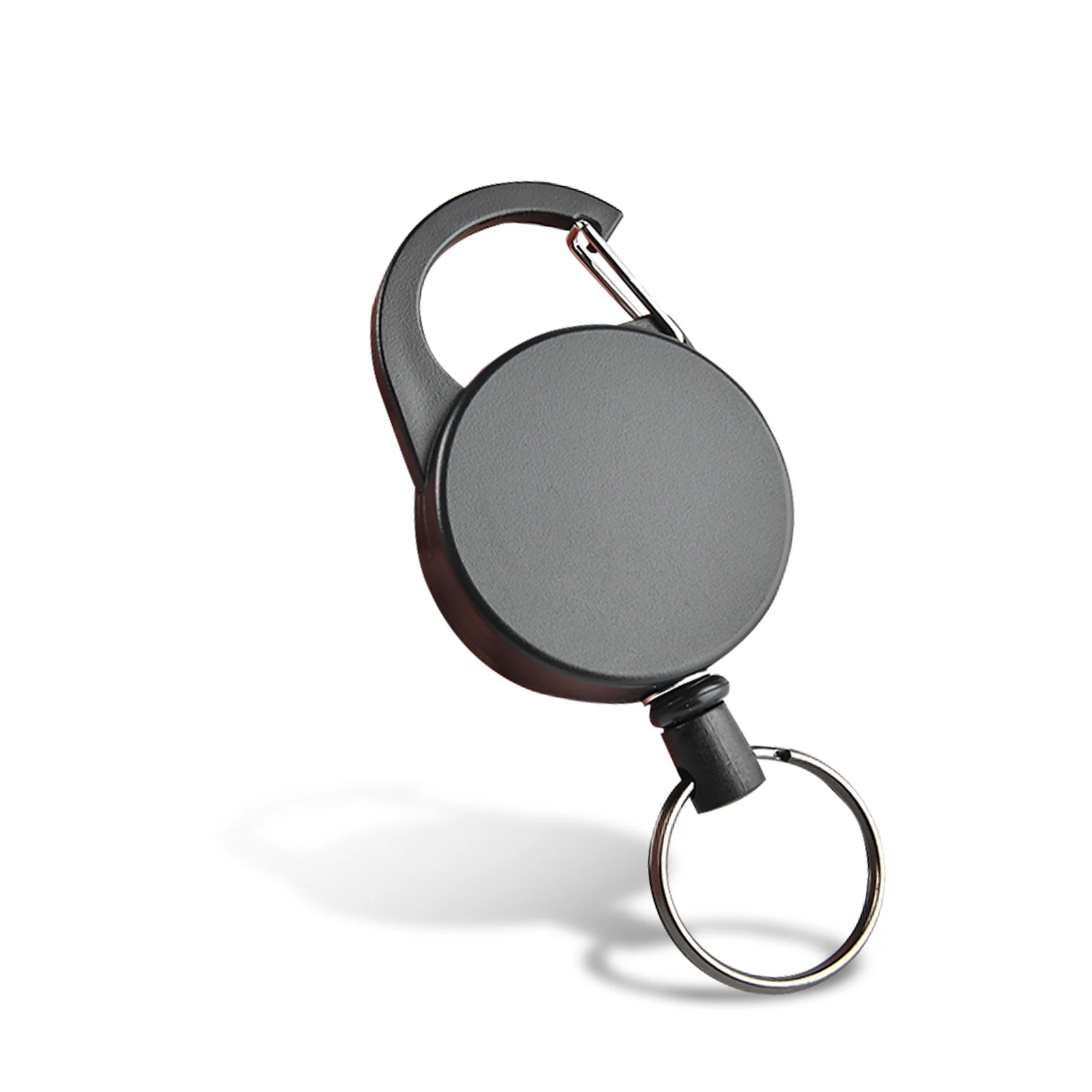

Retractable Key Ring Heavy Duty Black Key Chain Extender for Personnel Security