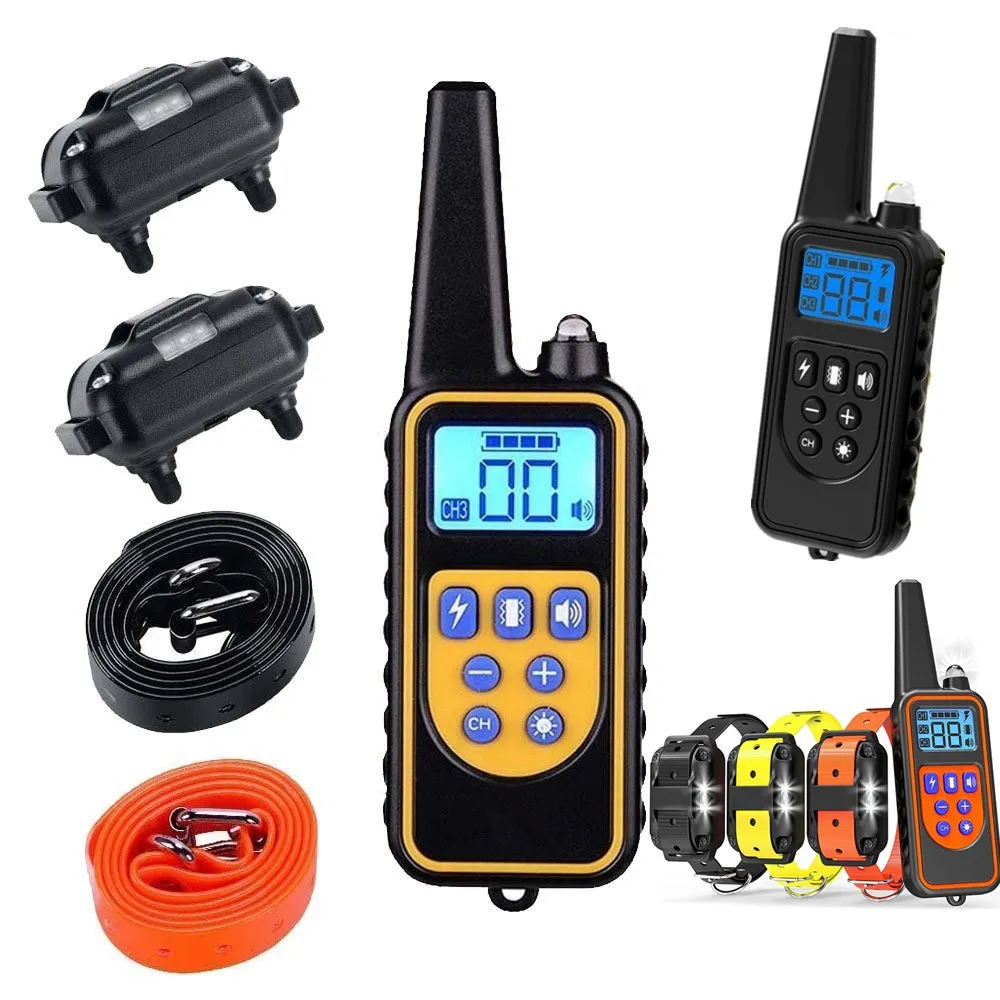 

800 Meter Dog Trainer Barking Stop AutomAtic Manual Two In One ElEctric Shock Collar For Small And MediuM-sized Dogs