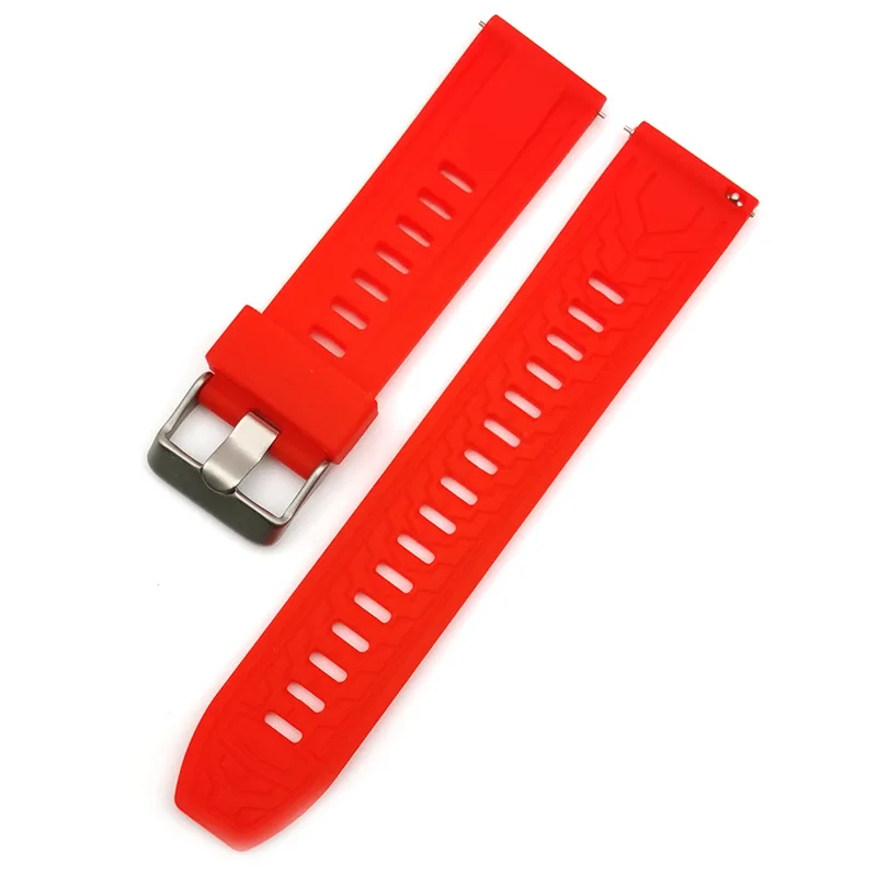 New Silicone Watch Bands18/20/22/24mm Soft Quick Release Rubber Watch Strap Waterpoof Bracelet for Seiko Huawei Sumsang Watch