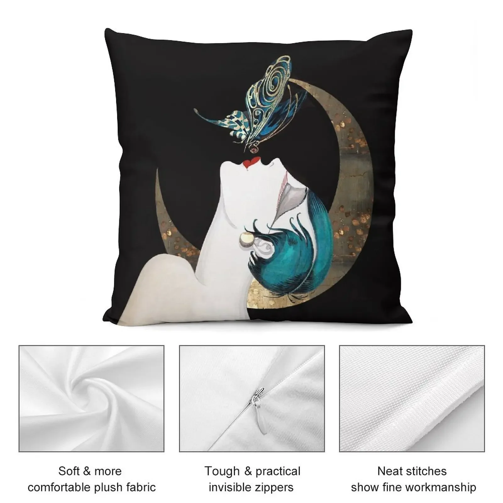 Поцелуй бабочки французский арт-деко хлопушка женщина ремикс декоративная