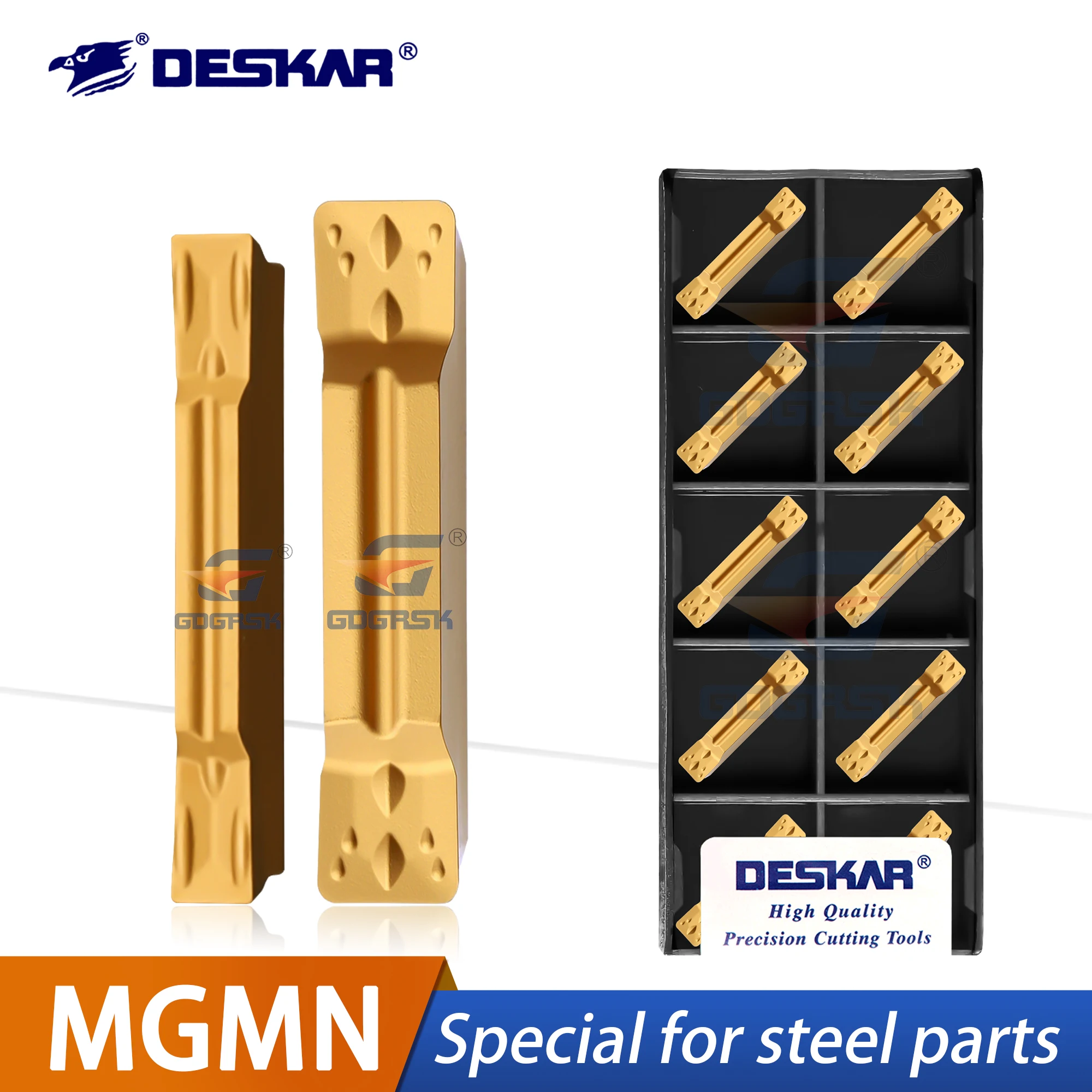 DESKAR 100% оригинальные долбежные лезвия с ЧПУ MGMN200 250 300 400 500 м/G, стальные детали, конец токарного станка из нержавеющей стали, лезвие для резки зерна