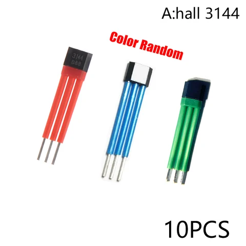 10 шт., датчик Холла электромобиля 3144 41F 43F 413 с высокотемпературной изоляционной втулкой, переключатель элемента Холла 13A A44E, датчик
