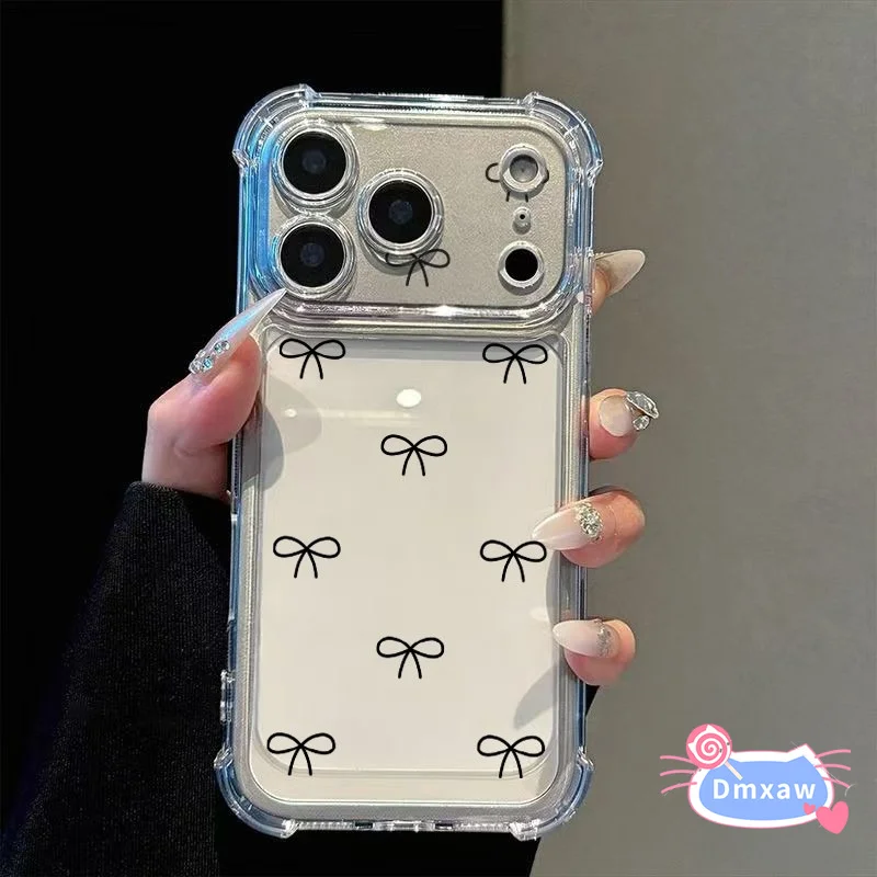 Фото Чехол с черным бантом для Huawei Nova Y91 Y90 Y73 Y72S Y71 Y70 Y63 Y62 Plus Y61 Y60 5 5i Pro 5T 5Z 4 4E 3 3i 2 Lite 2i 2S №1