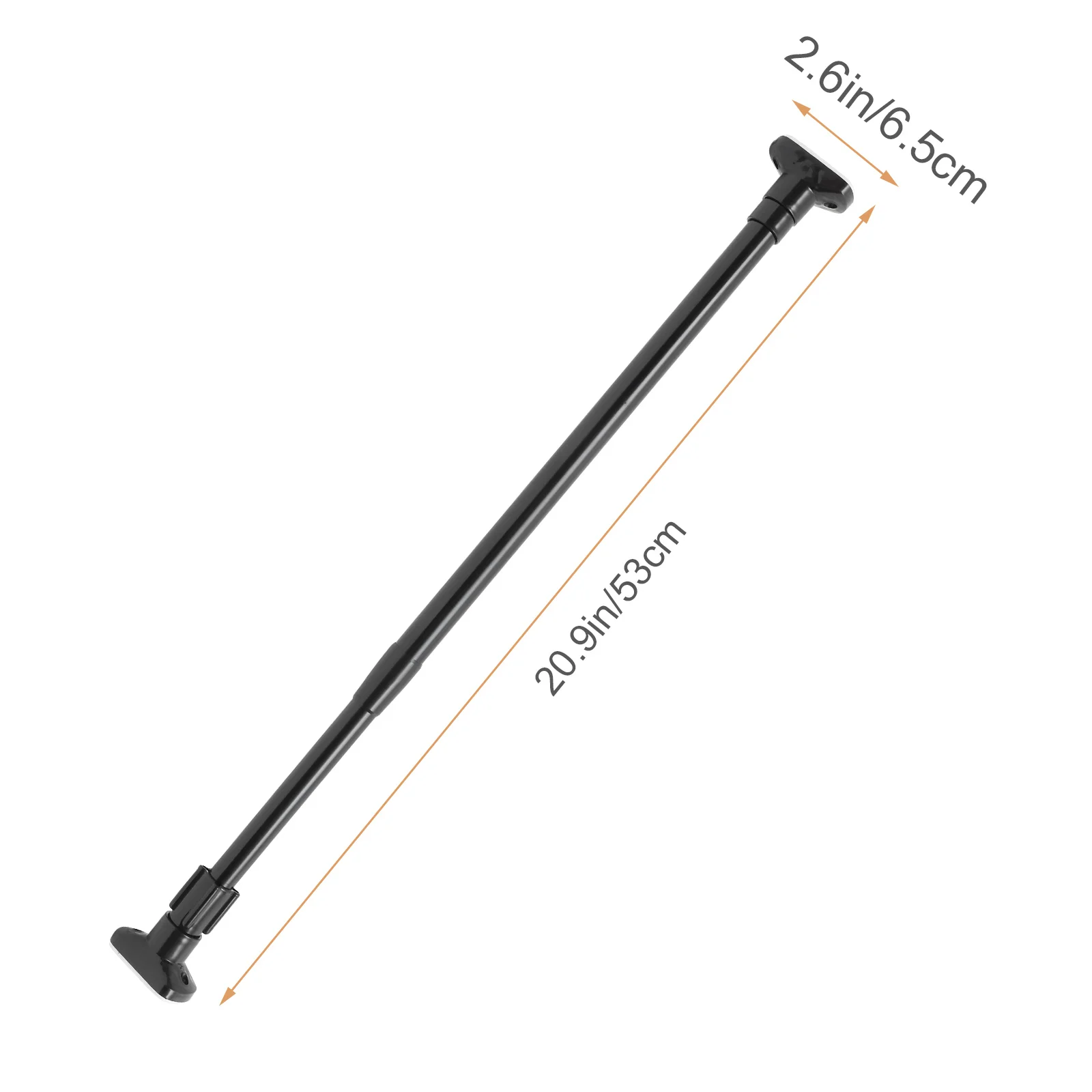 Натяжная штанга для одежды Черная душа Телескопическая выдвижная из нержавеющей