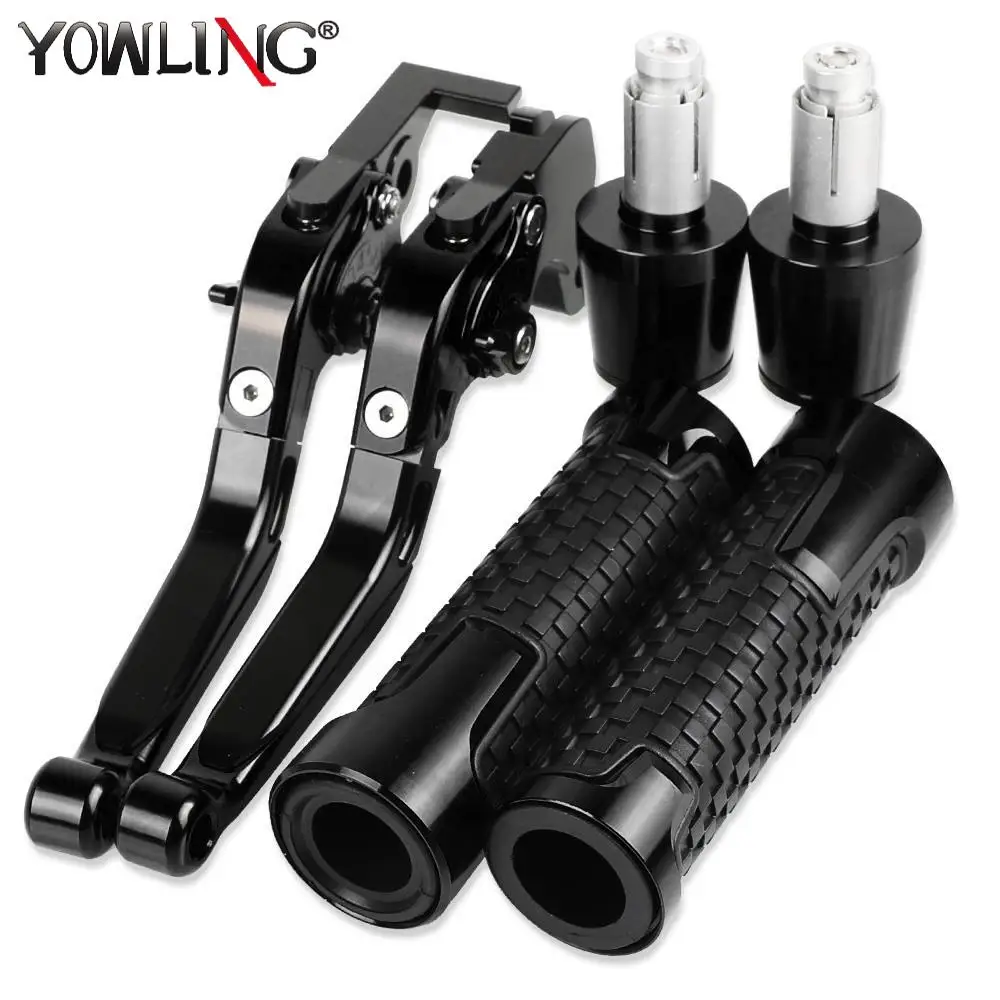 

696 MONSTER logo Motorcycle Brake Clutch Levers Handlebar Hand Grips ends For DUCATI 696MONSTER 2009 2010 2011 2012 2013 2014
