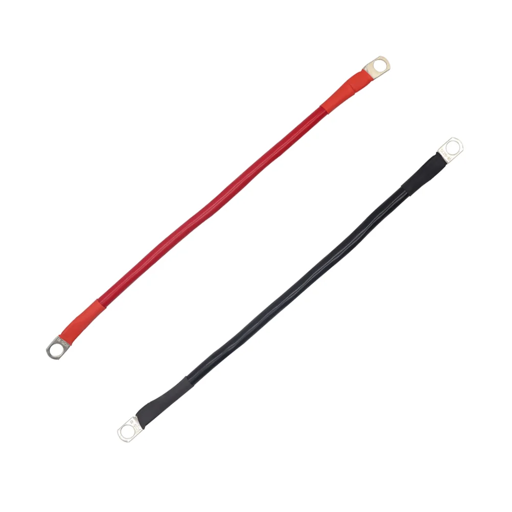 

2 Pcs 4awg Cable Electrical Cable Automotive Cord Car Power Cable 60CM Rubber Ground Cable