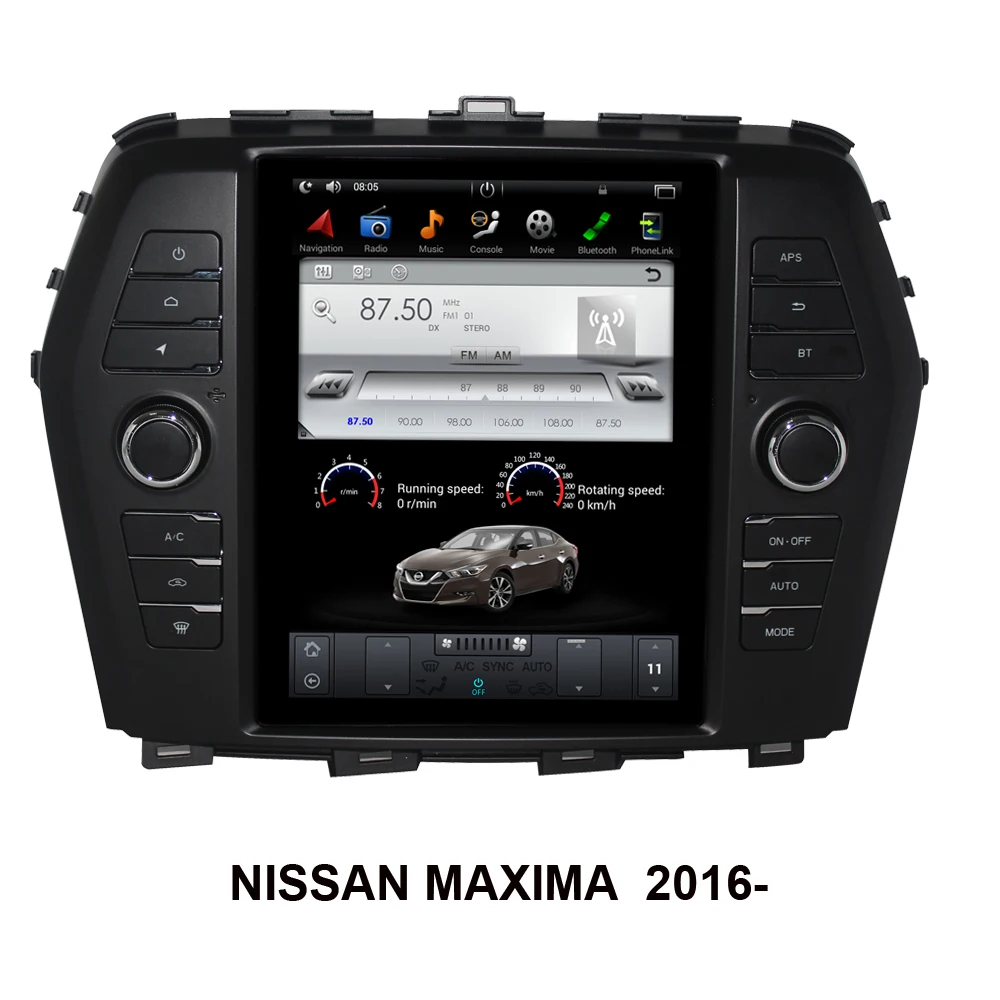 Android Tesla Style Car GPS Navigation For NISSAN MAXIMA 2016- Auto Radio Stereo Multimedia Player With BT WiFi Mirror Link
