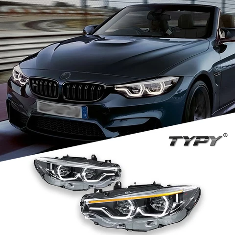 Автомобильные фары для BMW 4 серии M4 F32 Фары F80 2013-2019 Модернизированные светодиодные фары Динамический указатель поворота DRL Автомобильная сборка
