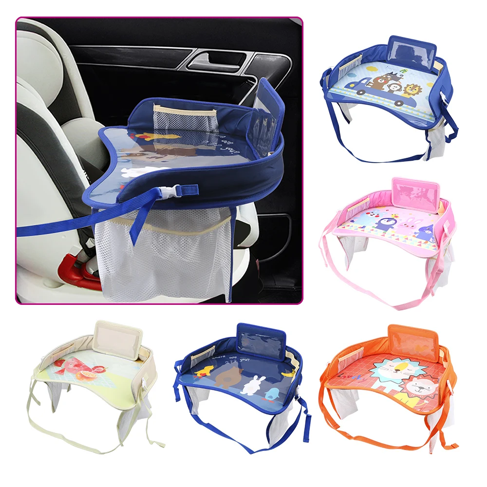 Kids Toys Infant Children Drink Table Baby Fence Car Safety Seat Tray Waterproof Car Drinks Holders Storage Car Accessories