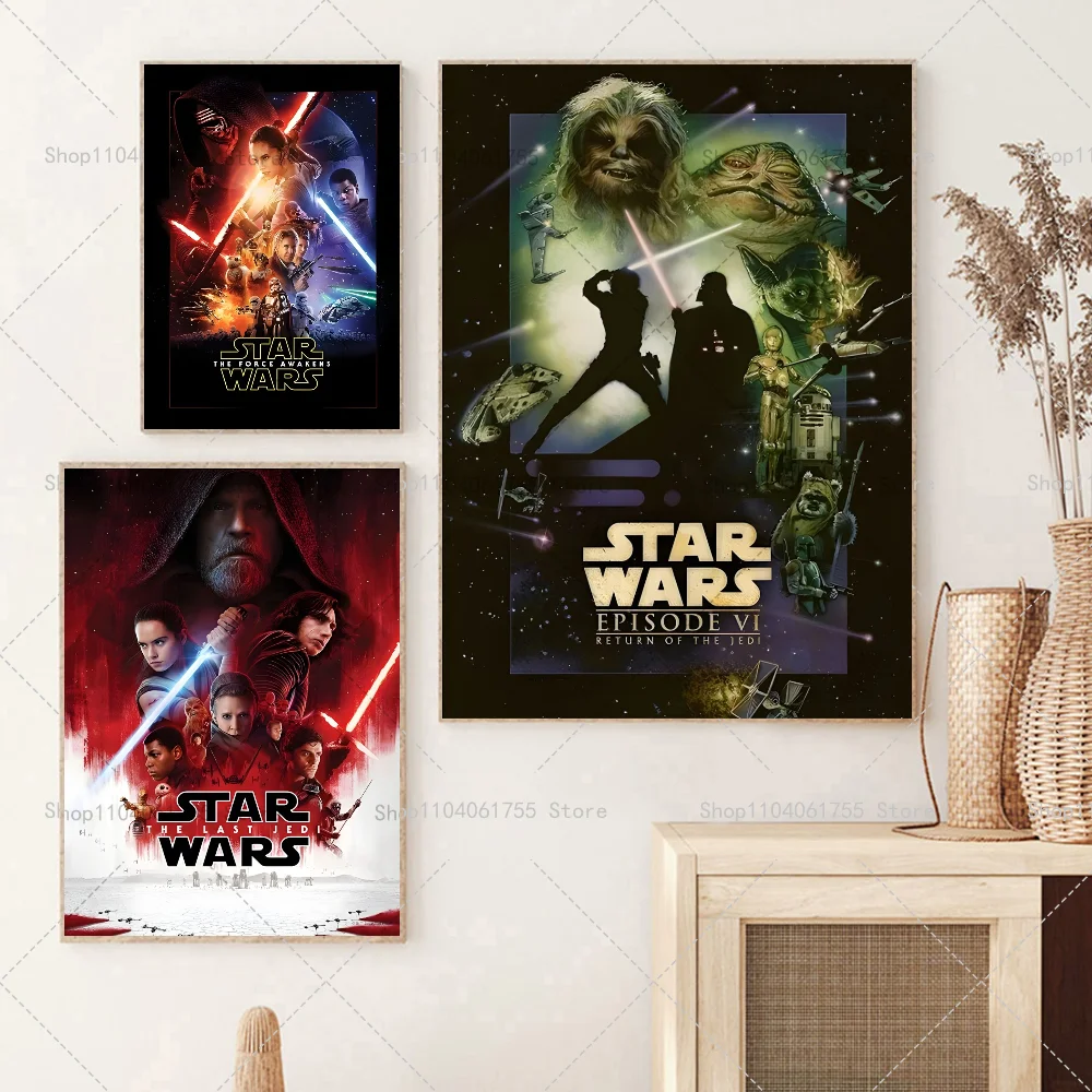 Пленка популярного фильма S-Star W- Wars 1 шт. плакат самоклеящееся искусство детской