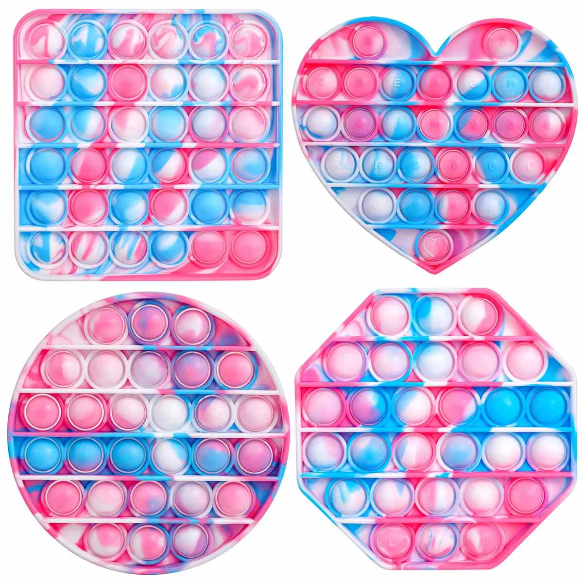 

Big Push Pop Its Bubble Sensory Fidget Toys Stress Reliever Silicone Pressure Relieving Toy For Kids Autism Adult