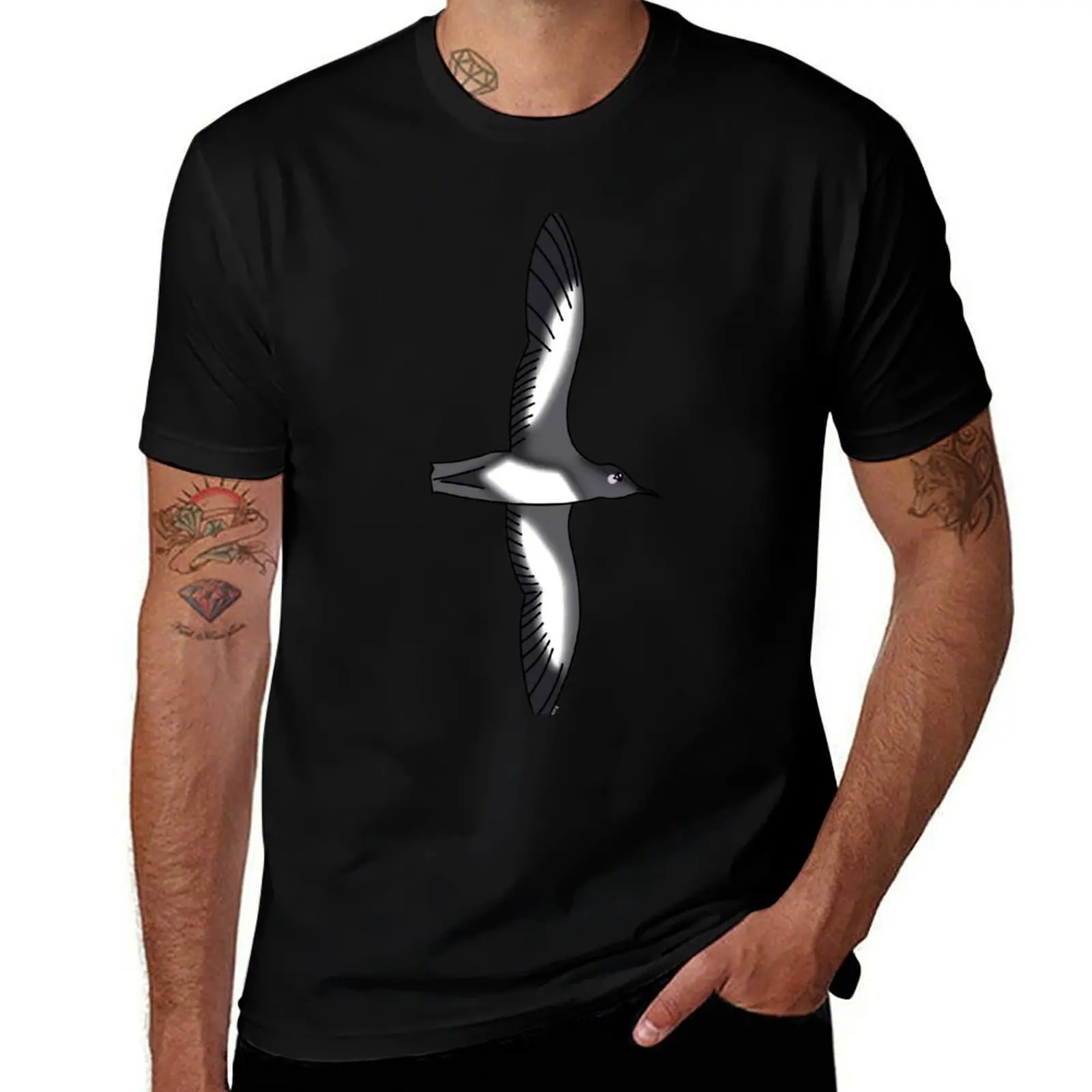 Фото Футболка Hutton's Shearwater Chibi с модным принтом и короткими рукавами №1