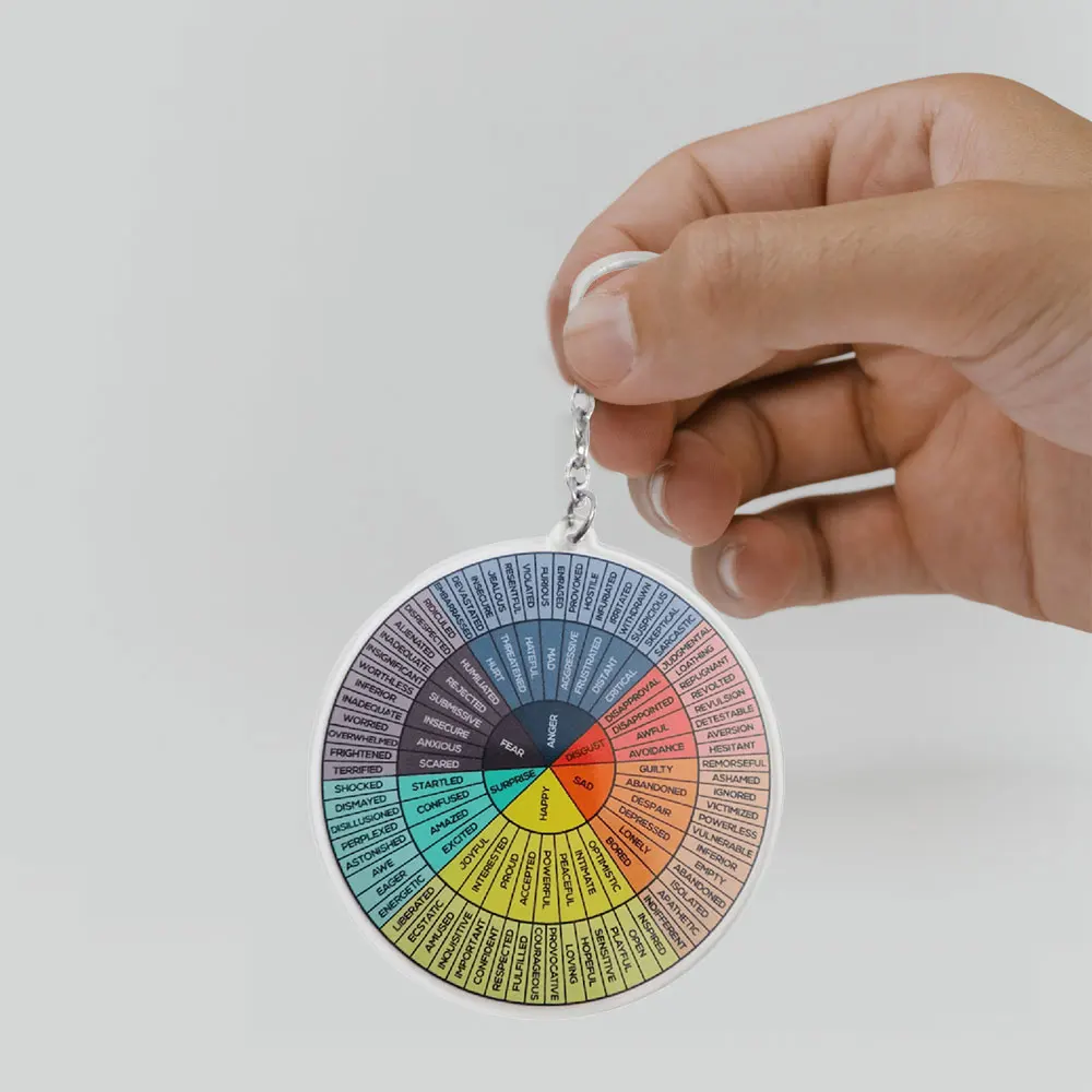 

Брелок для ключей на колесах с эмоциями, аксессуар для ключей с символикой дружбы