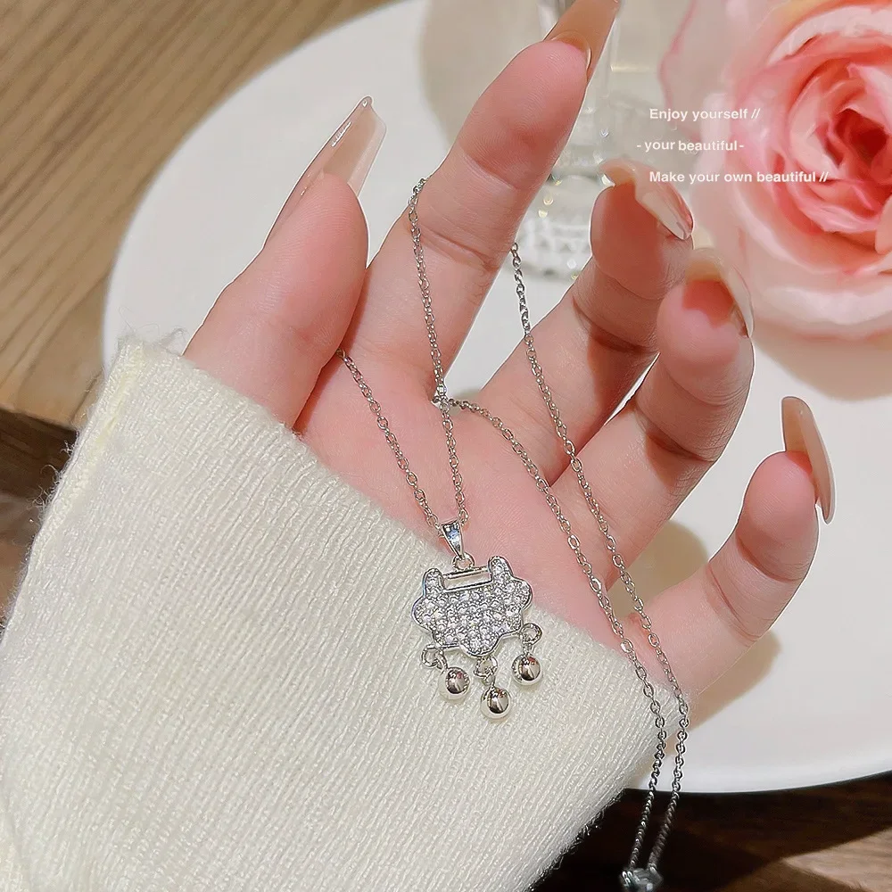 Корейское ожерелье с подвеской из циркона Ins Стиль Нишевый дизайн