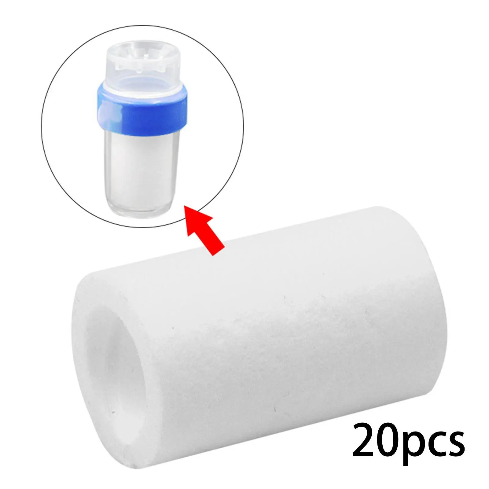 

20Pcs Hard Water Purifier Replaces Faucet Water Filter Water Saving for Home